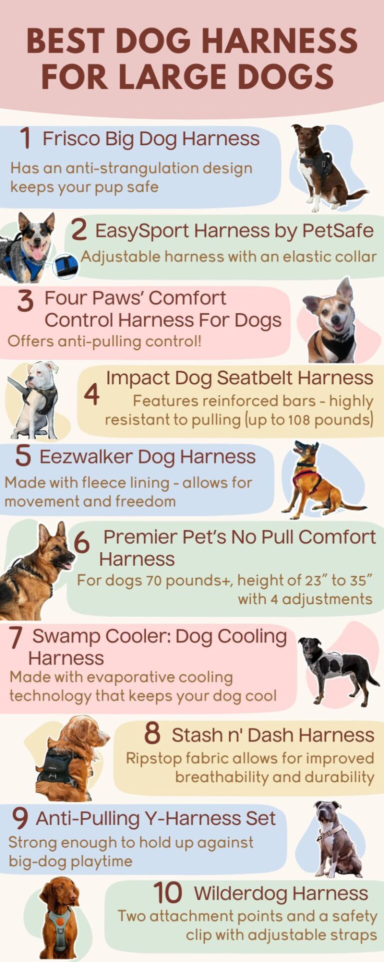 best dog harness for large dogs